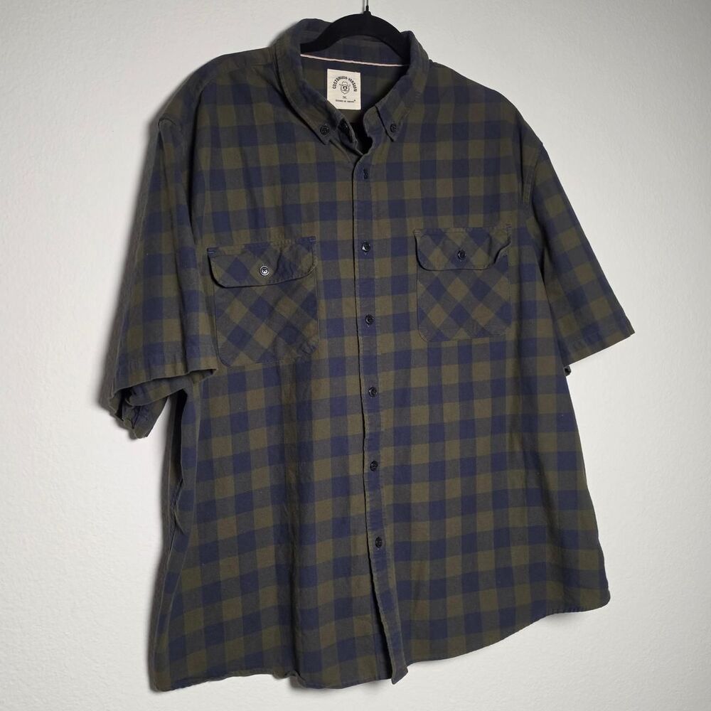 Dubinik Men's Green and Khaki Shirt